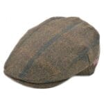 Sapca plata in nuante de maro si verde