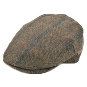 Sapca plata in nuante de maro si verde