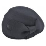 Toca vintage neagra versatila