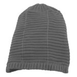 Caciulita beanie gri supradimensionata