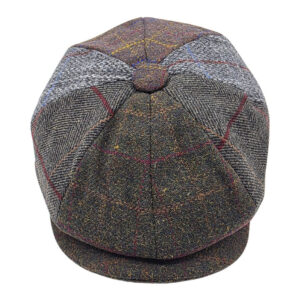 Sapca newsboy patchwork multicolora 4
