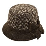 Palarie clos bicolora cu aspect vintage