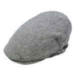 Sapca englezeasca herringbone gri