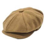 Sapca newsboy bej camel