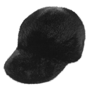 Sapca din blana artificiala neagra