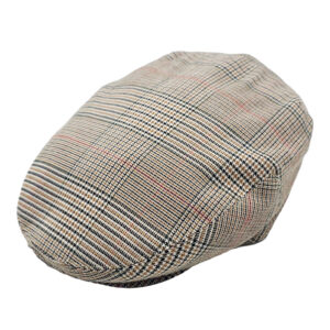 Sapca plata cadrilata de vara bej