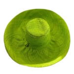 Palarie de soare Madagascar verde lime din rafie naturala