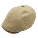 Sapca plata 6 panel bej din bumbac