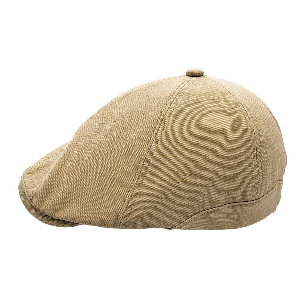 Sapca plata 6 panel bej din bumbac 3 Sapca plata 6 panel bej din bumbac