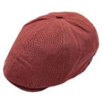 Sapca plata 6 panel burgund din bumbac