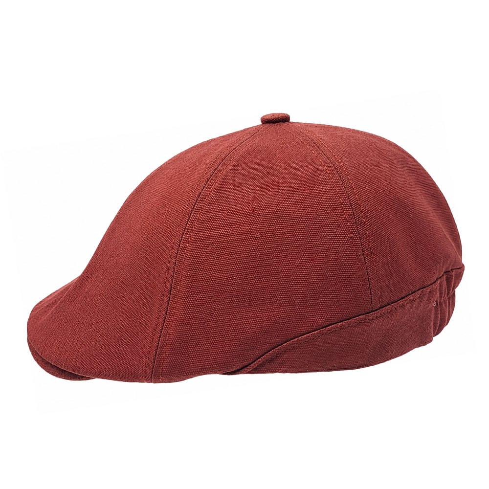 Sapca plata 6 panel burgund din bumbac 3 Sapca plata 6 panel burgund din bumbac