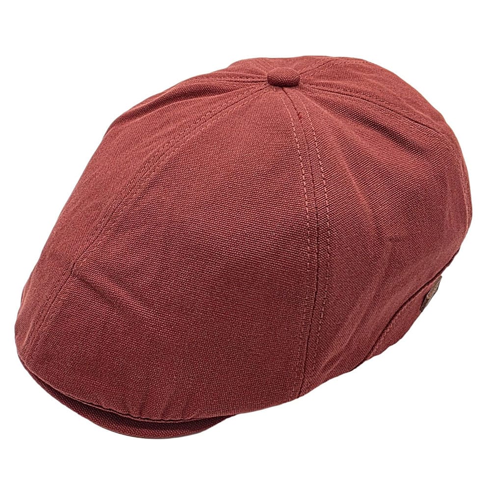 Sapca plata 6 panel burgund din bumbac 1 Sapca plata 6 panel burgund din bumbac
