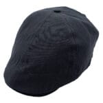 Sapca plata 6 panel neagra din bumbac
